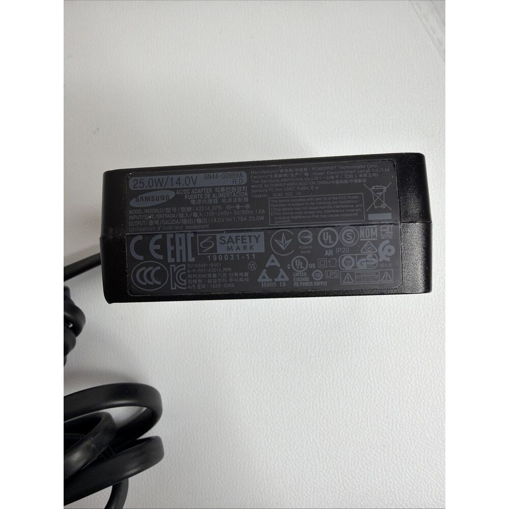 Samsung Monitor Power Cord 25W BN44-00989A A2514 RPN 14V 1.79A AC Adaptor - Picture 3 of 4